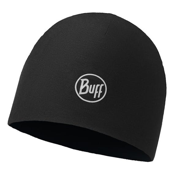 Buff Microfiber 2 Layers Hat Solid Black