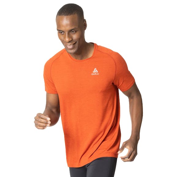 Odlo Essential Seamless Crew Neck T-shirt Heren Odlo Essential Seamless Crew Neck T-shirt Heren