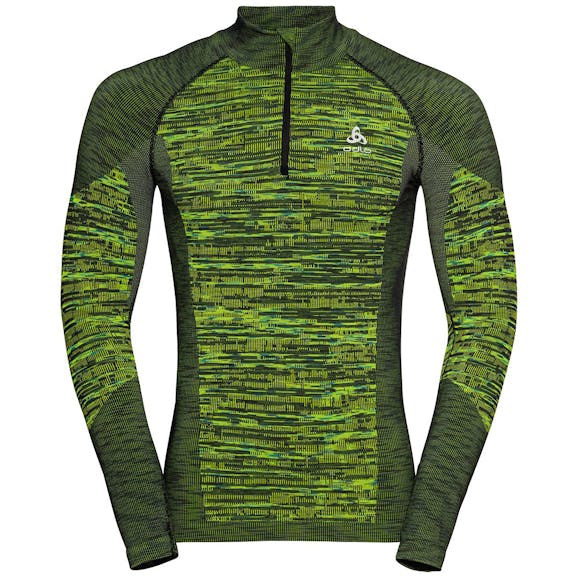 Odlo Blackcomb Eco 1/2 Zip Turtle Neck Shirt Heren Odlo Blackcomb Eco 1/2 Zip Turtle Neck Shirt Heren