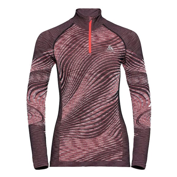 Odlo Blackcomb Eco 1/2 Zip Turtle Neck Shirt Dames Odlo Blackcomb Eco 1/2 Zip Turtle Neck Shirt Dames