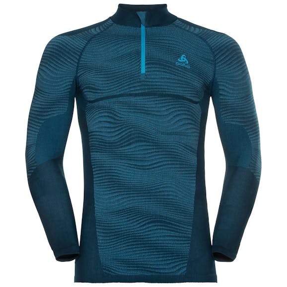 Odlo SUW Turtle Neck 1/2 Zip LS Top Heren Odlo SUW Turtle Neck 1/2 Zip LS Top Heren