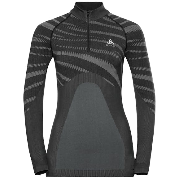 Odlo SUW Turtle Neck 1/2 Zip LS Top Dames Odlo SUW Turtle Neck 1/2 Zip LS Top Dames