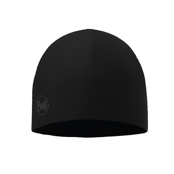 Buff Micofiber Reversible Hat Solid Black