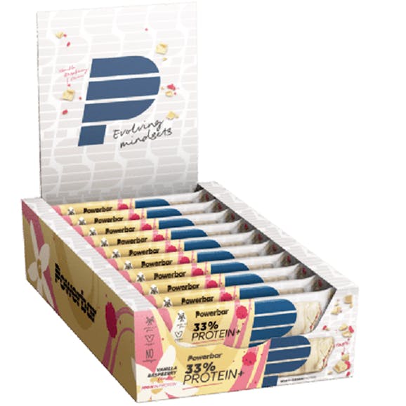 Powerbar Protein Plus 33% Bar Vanilla-Raspberry 90 Gram Box Unisex