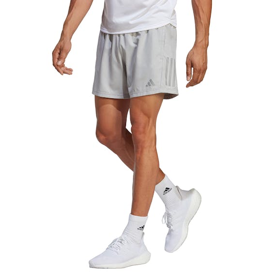 adidas Own The Run Heather 5 Inch Short Heren adidas Own The Run Heather 5 Inch Short Heren