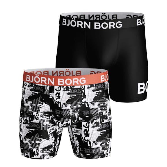 Björn Borg NY Times Shorts 2-pack Heren Björn Borg NY Times Shorts 2-pack Heren