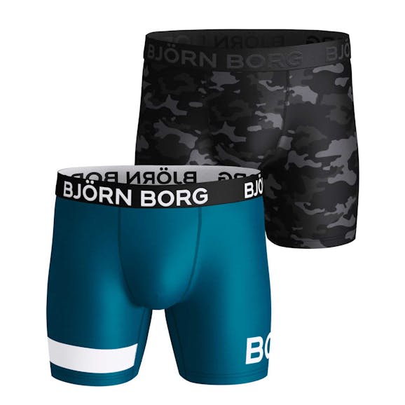 Björn Borg Court Borg Shorts 2-pack Heren Björn Borg Court Borg Shorts 2-pack Heren