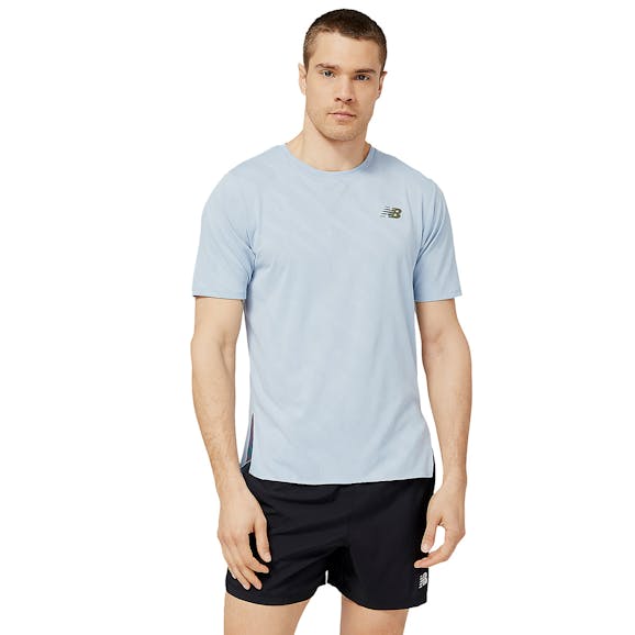 New Balance Q Speed Jacquard T-shirt Heren New Balance Q Speed Jacquard T-shirt Heren