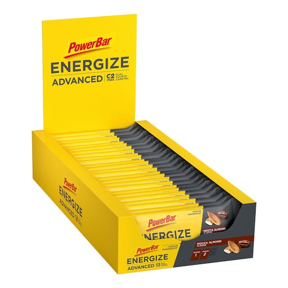 Powerbar Energize Advanced Bar Mocca Almond Box Powerbar Energize Advanced Bar Mocca Almond Box