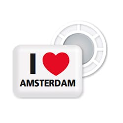 BibBits Startnummer Magneetjes I Love Amsterdam