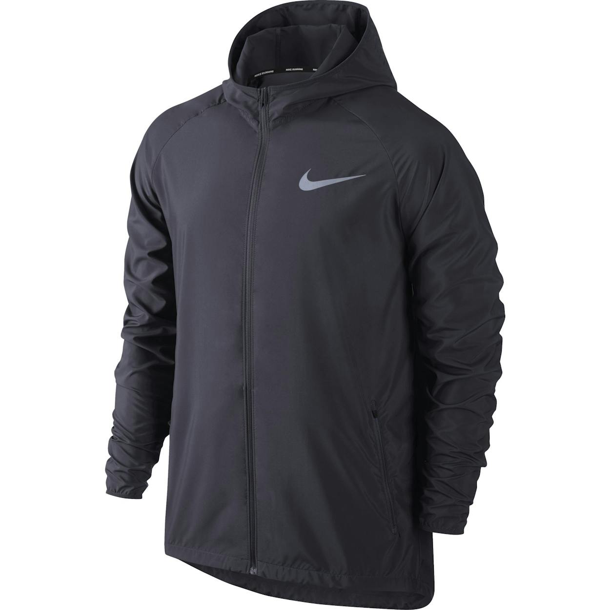 Essential hooded running jacket sales