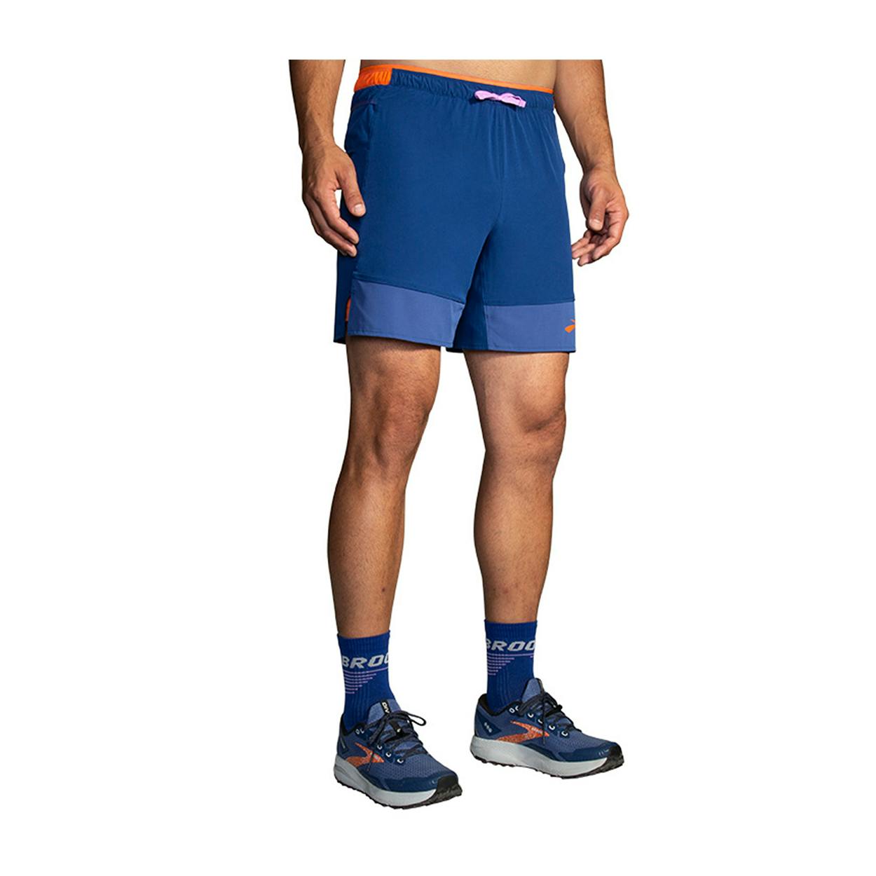Brooks High Point 7 Inch 2 in 1 Short Heren All4running