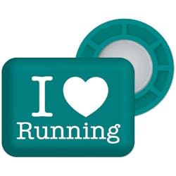 BibBits Race number magnets I Love Running