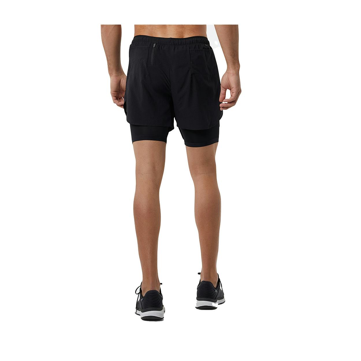 2 in 1 top 5 inch running shorts