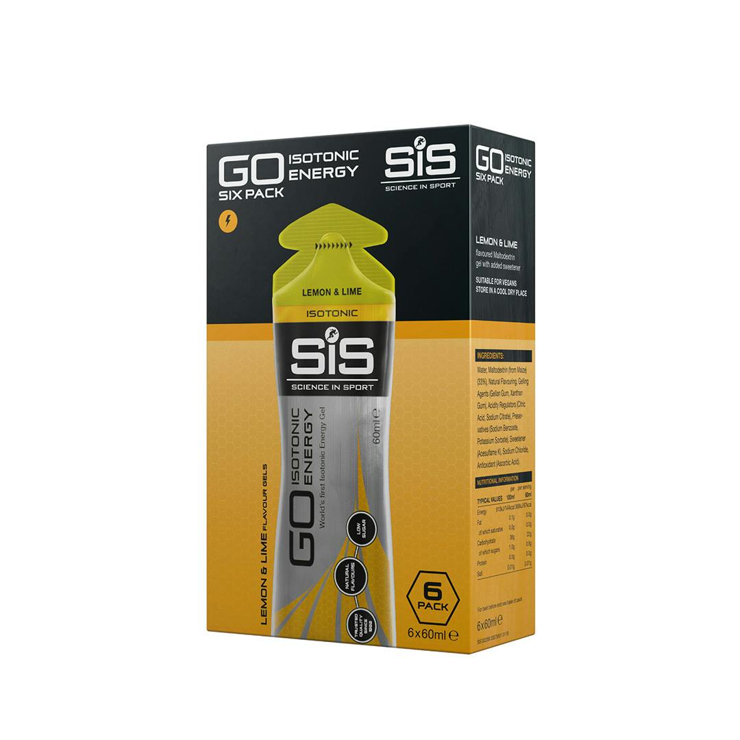 SIS 6-pack Go Isotonic Energy Gel Lemon & Lime 60ml